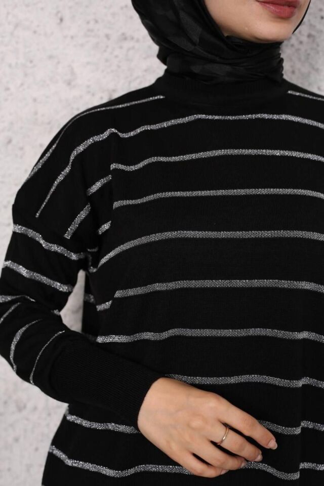 Simli Triko Tunik Pantolon Takım