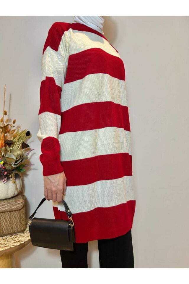 Çizgili Triko Tunik